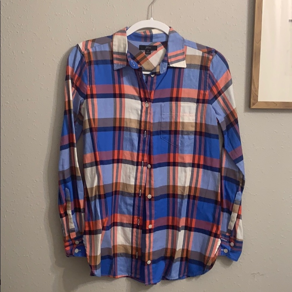 Women’s Jcrew plaid button up